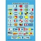 International Code Flags: Encapsulated Card with Meanings on Reverse