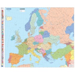 Europe Political - Michelin rolled & tubed wall map Encapsulated: Wall Map