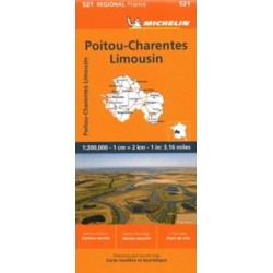 Poitou-Charentes - Michelin Regional Map 521