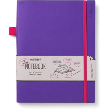 Bookaroo Bigger Things Notebook Journal - Purple