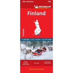 Finland - Michelin National Map 754: Map