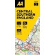 AA Road Map Central Southern England