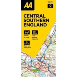 AA Road Map Central Southern England