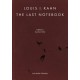 Louis I. Kahn: The Last Notebook: Four Freedoms Memorial, Roosevelt Island, New York