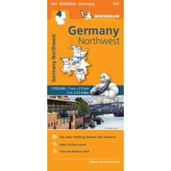 Germany Northwest - Michelin Regional Map 541: Map