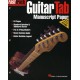 FastTrack - Guitar Tab Manuscript Paper