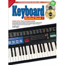 Progressive Electronic Keyboard Method - Book 1: With Poster & Keyboard Stickers