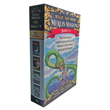 Magic Tree House Merlin Missions Books 1-4 Boxed Set: Christmas in Camelot- Haunted Castle on Hallows Eve- Summer of the Sea Serpent- Winter of the Ice Wizard