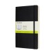 Moleskine Expanded Large Plain Softcover Notebook: Black: Black