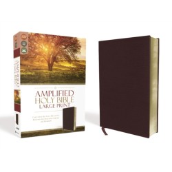 Amplified Holy Bible, Large Print, Bonded Leather, Burgundy: Captures the Full Meaning Behind the Original Greek and Hebrew
