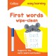 First Words Age 3-5 Wipe Clean Activity Book: Ideal for Home Learning