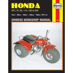 Honda ATC70, 90, 110, 185 & 200 (71 - 85) Haynes Repair Manual