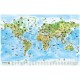 Children's Wall Map: World of Animals: Beautiful wall map ideal for a classroom or a bedroom