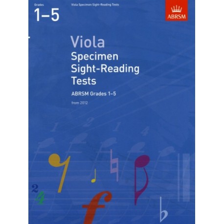 Viola Specimen Sight-Reading Tests, ABRSM Grades 1-5: from 2012