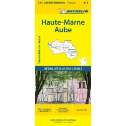 Aube Haute-Marne - Michelin Local Map 313: Map