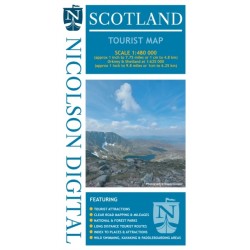 Nicolson Scotland Tourist Map