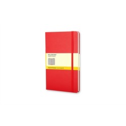 Moleskine Large Squared Hardcover Notebook Red