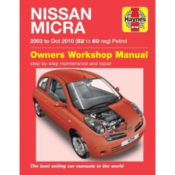Nissan Micra (03 - Oct 10) Haynes Repair Manual: 45202