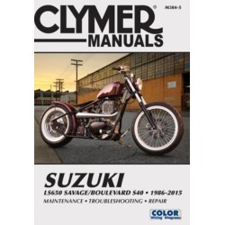 Suzuki LS650 Savage Boulevard S40 Motorcycle (1986-2015) Clymer Repair Manual: 1986-2015