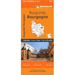 Burgundy - Michelin Regional Map 519
