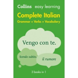 Easy Learning Italian Complete Grammar, Verbs and Vocabulary (3 books in 1): Trusted Support for Learning