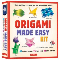 Origami Made Easy Kit: Step-by-Step Lessons for the Beginning Folder: Kit with Origami Book, 14 Projects, 60 Origami Papers, & Video Tutorial