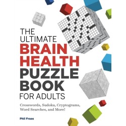 The Ultimate Brain Health Puzzle Book for Adults: Crosswords, Sudoku, Cryptograms, Word Searches, and More!