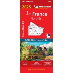 Northeastern France 2025 - Michelin National Map 707: Map