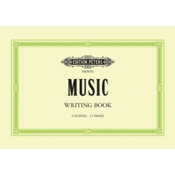 Music Writing Book: A5 landscape 6-stave