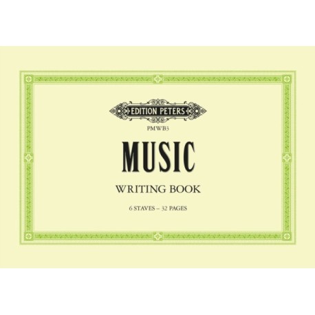 Music Writing Book: A5 landscape 6-stave