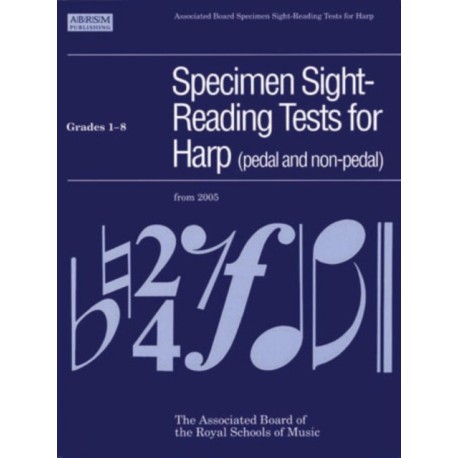 Specimen Sight-Reading Tests for Harp, Grades 1-8 (pedal and non-pedal): Grades 1-8 Pedal and Non-Pedal
