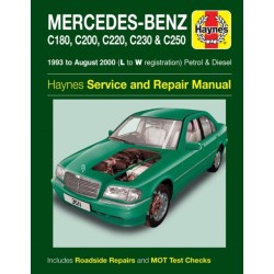 Mercedes-Benz C-Class Petrol & Diesel (93 - Aug 00) Haynes Repair Manual