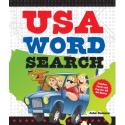 USA Word Search: Puzzles, Facts, and Fun for 50 States