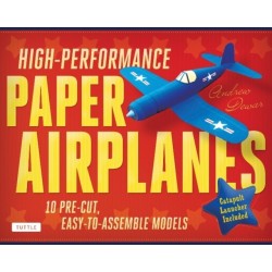 High-Performance Paper Airplanes Kit: 10 Pre-cut, Easy-to-Assemble Models: Kit with Pop-Out Cards, Paper Airplanes Book, & Catapult Launcher: Great for Kids and Parents!