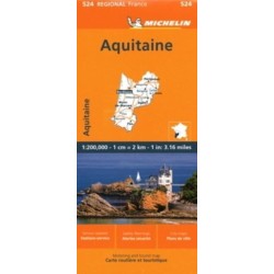 Aquitaine - Michelin Regional Map 524