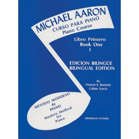 Michael Aaron Curso Para Piano Piano Course Libro Primero Book 1 Edicion Bilingue/Bilingual Edition