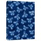 Shibori Indigo Butterflies Dotted Paperback Journal: Blank Notebook with Pocket