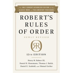 Robert's Rules of Order Newly Revised, 12th edition