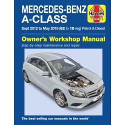 Mercedes-Benz A-Class Sept 12 - May 18 (62 to 18 reg) Petrol & Diesel Haynes Repair Manual