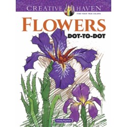 Creative Haven Flowers Dot-to-Dot