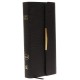 NKJV, Checkbook Bible, Compact, Bonded Leather, Black, Wallet Style, Red Letter: Holy Bible, New King James Version