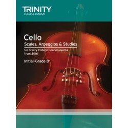 Cello Scales, Arpeggios & Studies Initial–Grade 8 from 2016