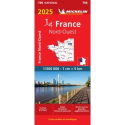 Northwestern France 2025 - Michelin National Map 706: Map