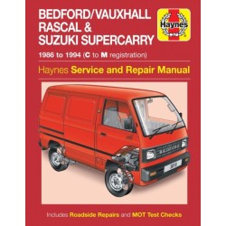 Bedford/Vauxhall Rascal & Suzuki Supercarry (86 - Oct 94) Haynes Repair Manual