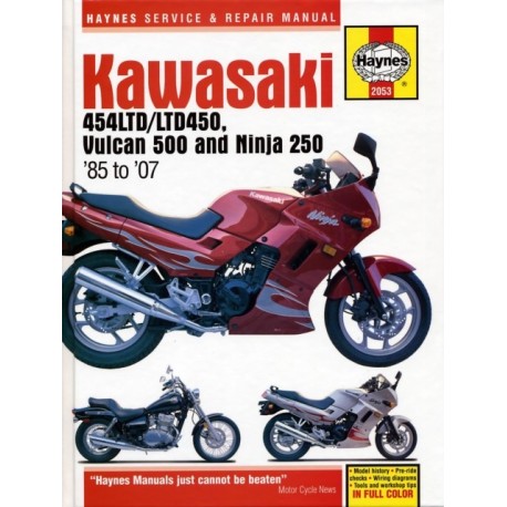 Kawasaki 454 Ltd, Vulcan 500 & Ninja 250 (85 -07)
