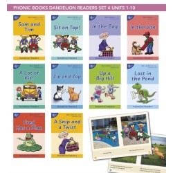 Phonic Books Dandelion Readers Set 4 Units 1-10: Sounds of the alphabet and adjacent consonants
