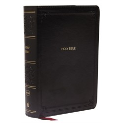 NKJV, End-of-Verse Reference Bible, Compact, Leathersoft, Black, Red Letter, Comfort Print: Holy Bible, New King James Version