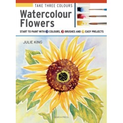 Take Three Colours: Watercolour Flowers: Start to Paint with 3 Colours, 3 Brushes and 9 Easy Projects