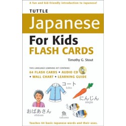 Tuttle Japanese for Kids Flash Cards Kit: Includes 64 Flash Cards, Online Audio, Wall Chart & Learning Guide