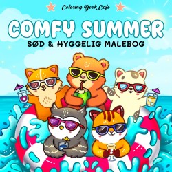 Malebog: Comfy Summer - Cozy Coloring: sød og hyggelig malebog